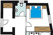 Apartment 1 - 50 m² - sleeps 2 to 4